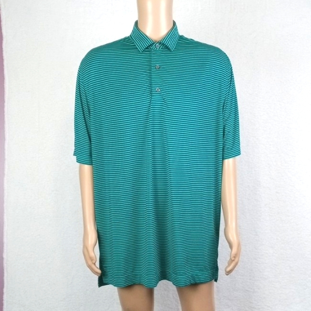 FJ FootJoy Mens ProDry Performance Lisle Feeder Polo Golf Shirt Sz. XL